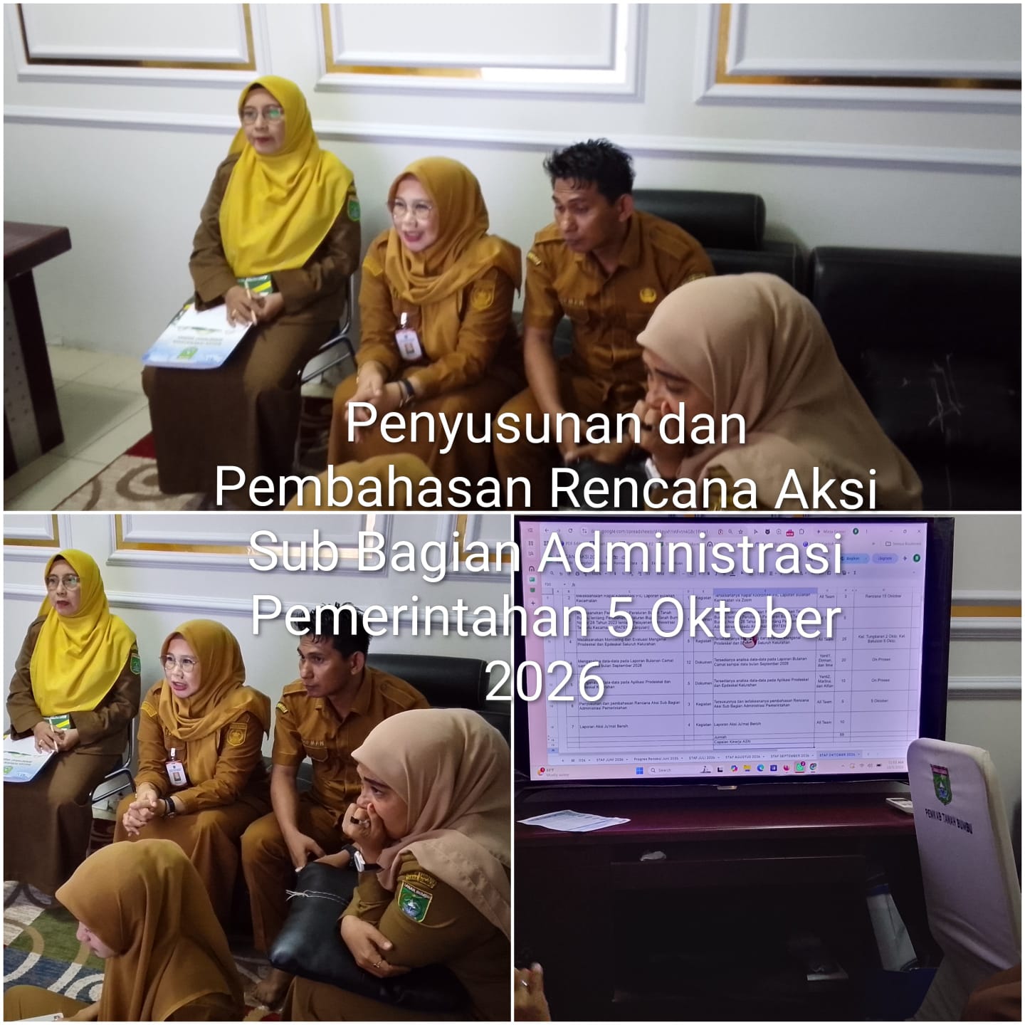 LAPORAN KEGIATAN BAGIAN PEMERINTAHAN